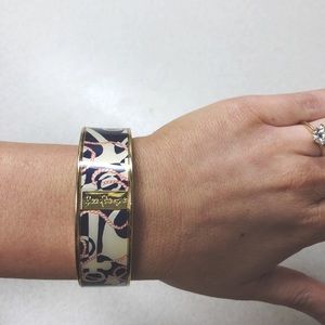 Lilly Pulitzer Bangle Bracelet | Anchor Pattern
